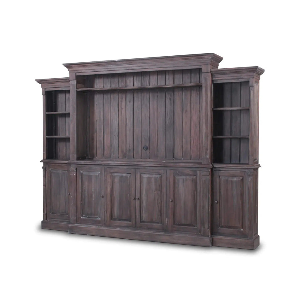 French Hens Media Cabinet-Blue Hand Home