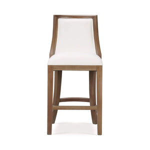 Monarch Counter Stool In Straw Wash w
/Arctic White Performance Fabric-Blue Hand Home