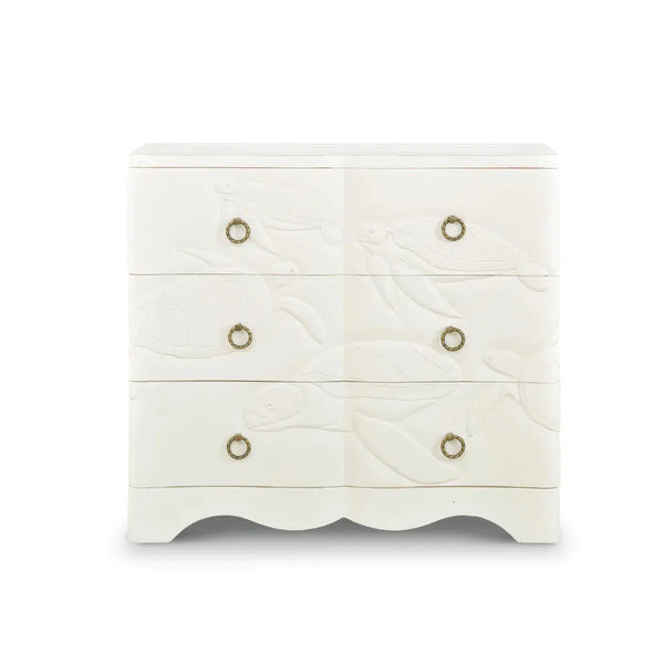 Chelonian Turtle 3 Drawer Chest-Blue Hand Home