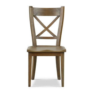 Summerset Chair w/ Wood Seat In Straw Wash-Blue Hand Home