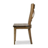 Summerset Chair w/ Wood Seat In Straw Wash-Blue Hand Home