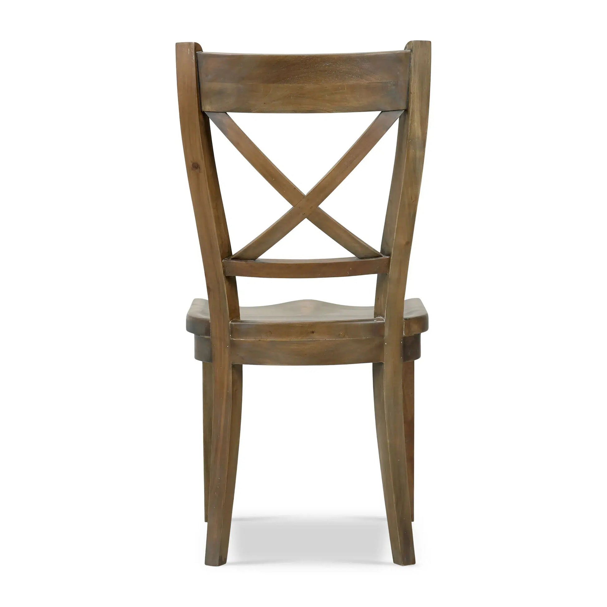 Summerset Chair w/ Wood Seat In Straw Wash-Blue Hand Home