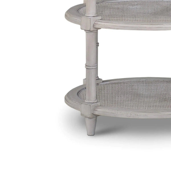 Martinique Round Side Table-Blue Hand Home