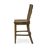 Summerset Counter Stool In Straw Wash-Blue Hand Home