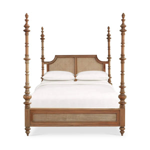 Savannah Rattan Bed Queen-Blue Hand Home