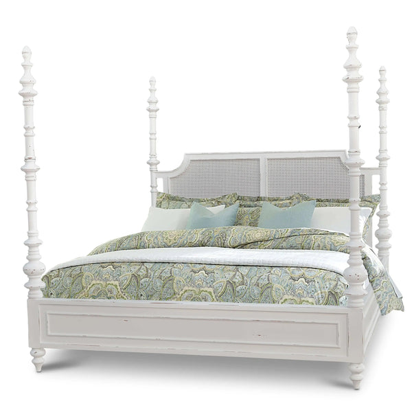 Savannah Rattan Bed King-Blue Hand Home