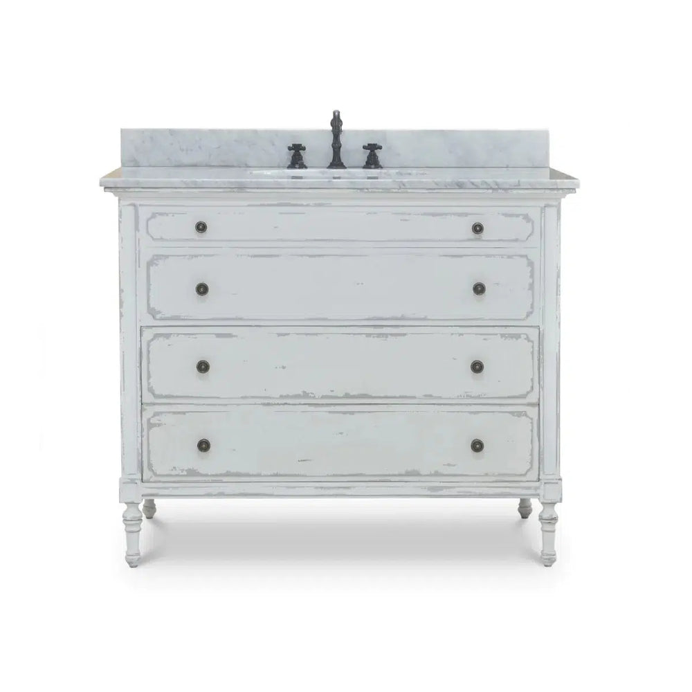 Carrington Single Vanity w/ Sink & Marble top-Blue Hand Home
