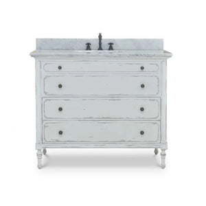 Carrington Single Vanity w/ Sink & Marble top-Blue Hand Home