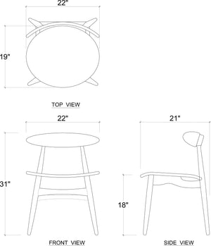 Pierre Dining Chair-Blue Hand Home
