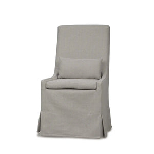 Sierra Modern Slipcovered Dining Chair w/o Castors-Blue Hand Home