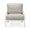 Cholet Arm Chair In Architectural White w/ Camelot Performance Fabric-Blue Hand Home