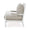Cholet Arm Chair In Architectural White w/ Camelot Performance Fabric-Blue Hand Home