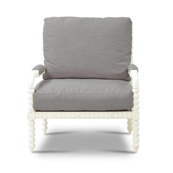 Cholet Arm Chair w/Ottoman-Blue Hand Home
