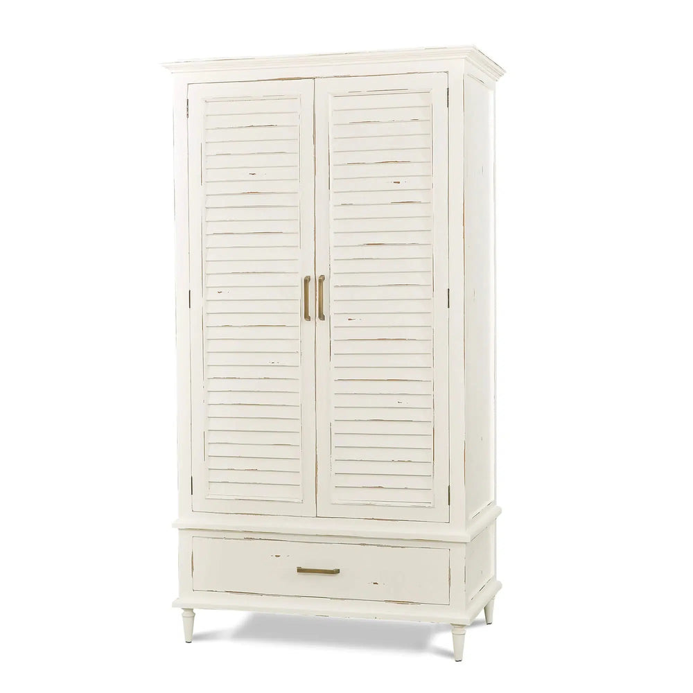 Sawyer Wardrobe w/ Shutter Door-Blue Hand Home