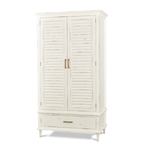 Sawyer Wardrobe w/ Shutter Door-Blue Hand Home