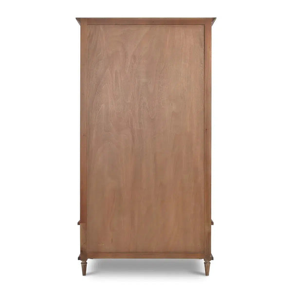 Jamison Wardrobe w/ Rattan Door-Blue Hand Home