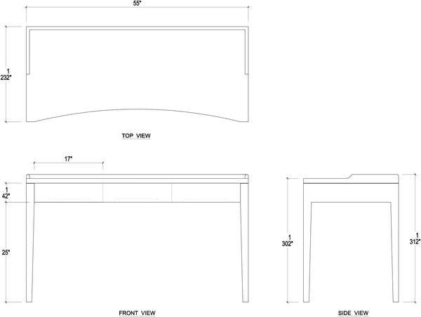 Portofino Desk-Blue Hand Home