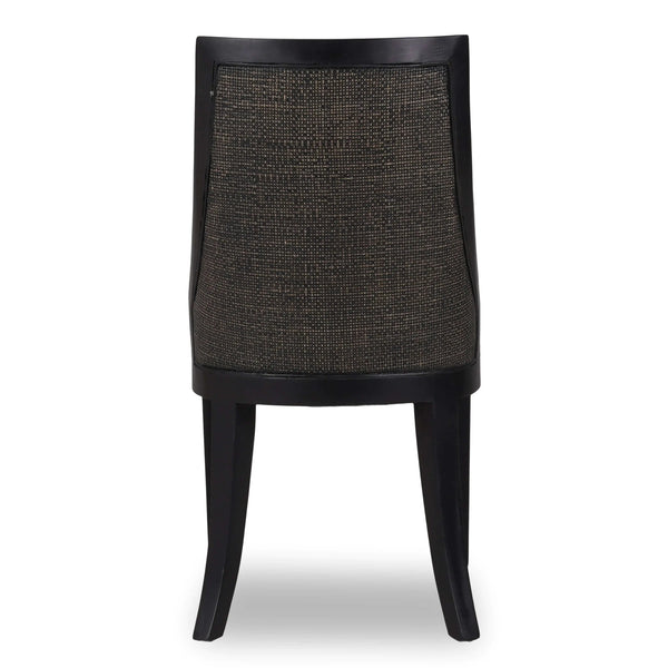Monarch Rattan Back Dining Chair-Blue Hand Home