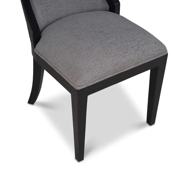 Monarch Rattan Back Dining Chair-Blue Hand Home