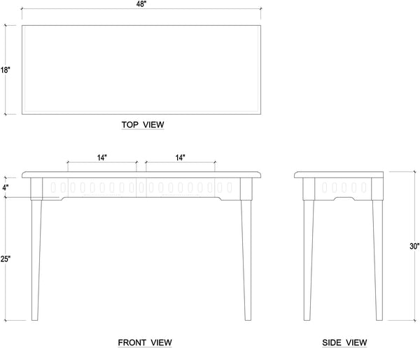 Marisol Desk-Blue Hand Home