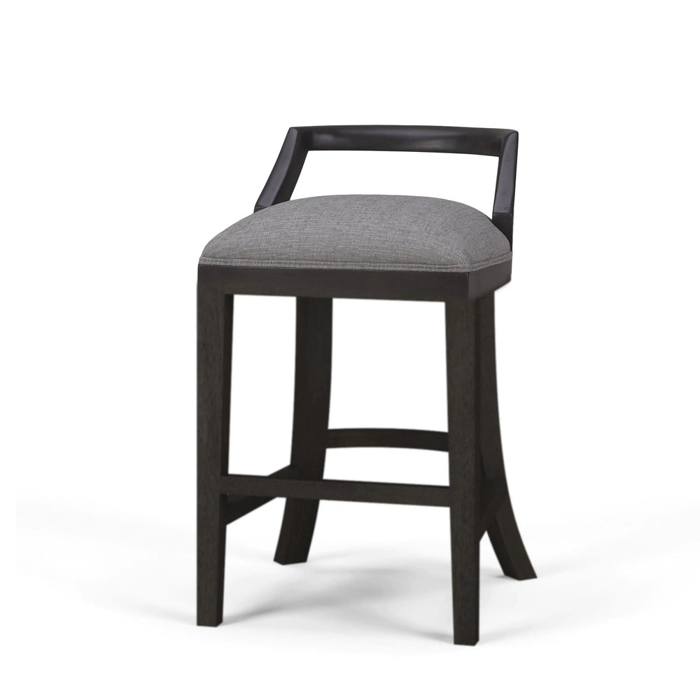 Monarch Low Back Counter Stool-Blue Hand Home