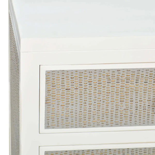 Stanley 3 Drawer Nightstand-Blue Hand Home