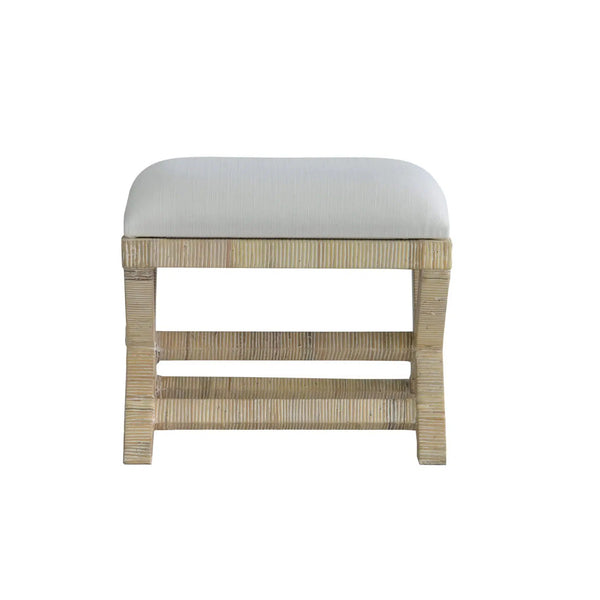 Renoir Rattan X Bench Small-Blue Hand Home