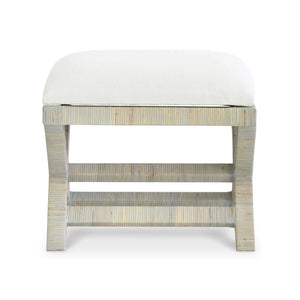 Renoir Rattan X Bench Small-Blue Hand Home