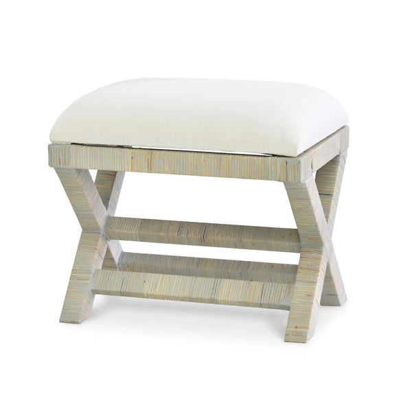 Renoir Rattan X Bench Small-Blue Hand Home