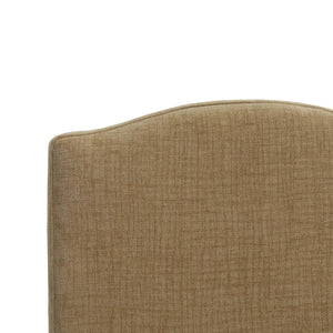 Sierra Slipcovered Dining Chair w/ Castors w/ Thames French Yellow Performance Fabric-Blue Hand Home