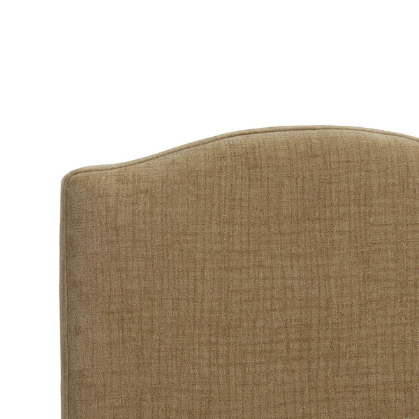 Sierra Slipcovered Dining Chair w/ Castors w/ Thames French Yellow Performance Fabric-Blue Hand Home