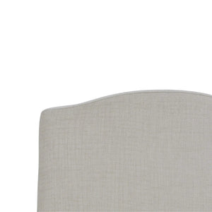 Sierra Slipcovered Dining Chair w/ Castors w/ Thames Natural Performance Fabric-Blue Hand Home