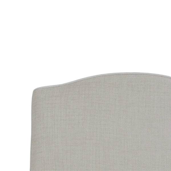 Sierra Slipcovered Dining Chair w/ Castors w/ Thames Natural Performance Fabric-Blue Hand Home