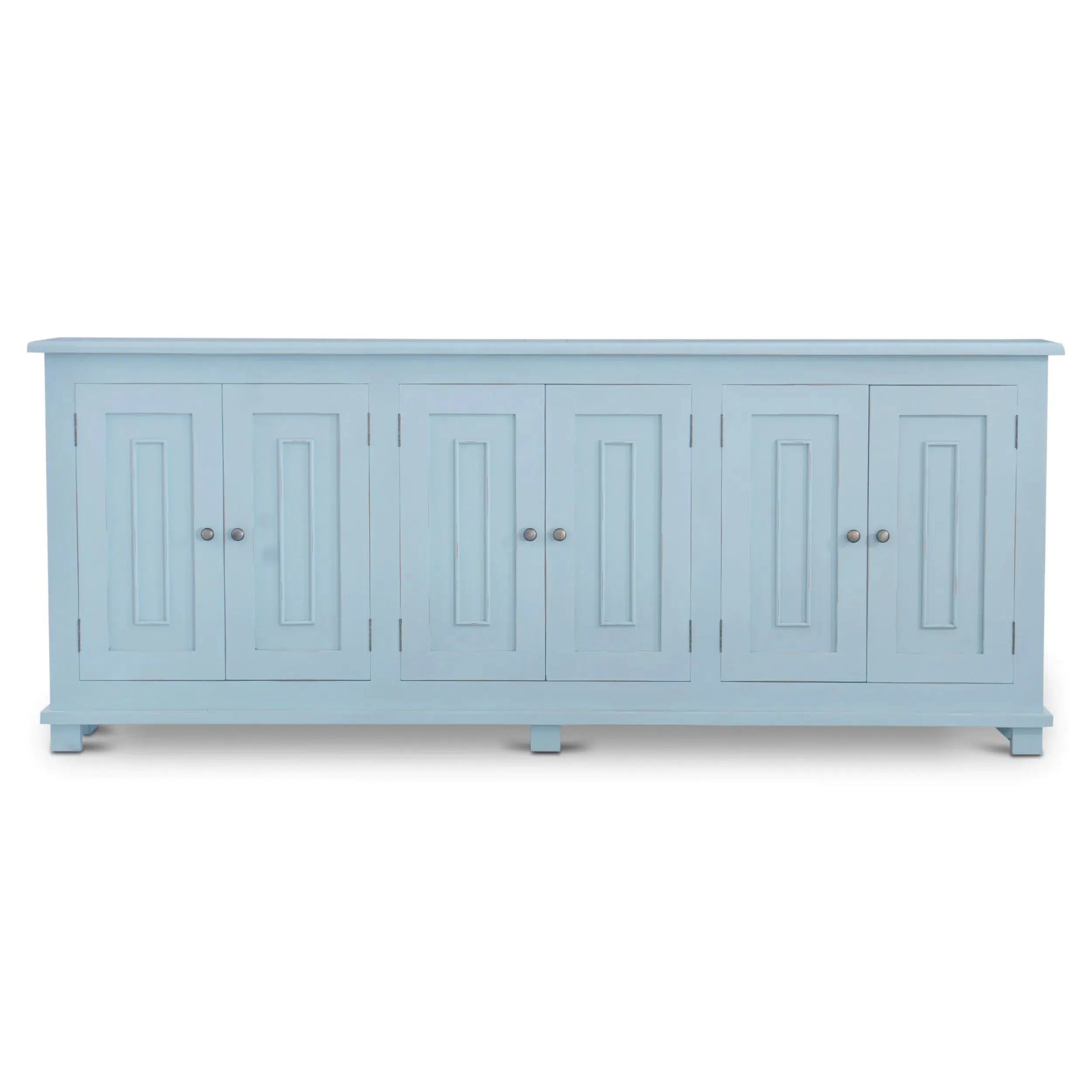 Osborne Narrow Sideboard In Ocean Blue-Blue Hand Home