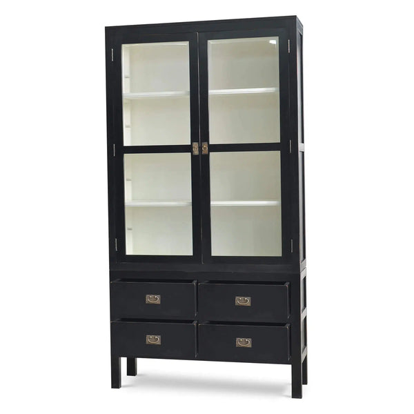 Kagu Tall 2 Door Cabinet-Blue Hand Home