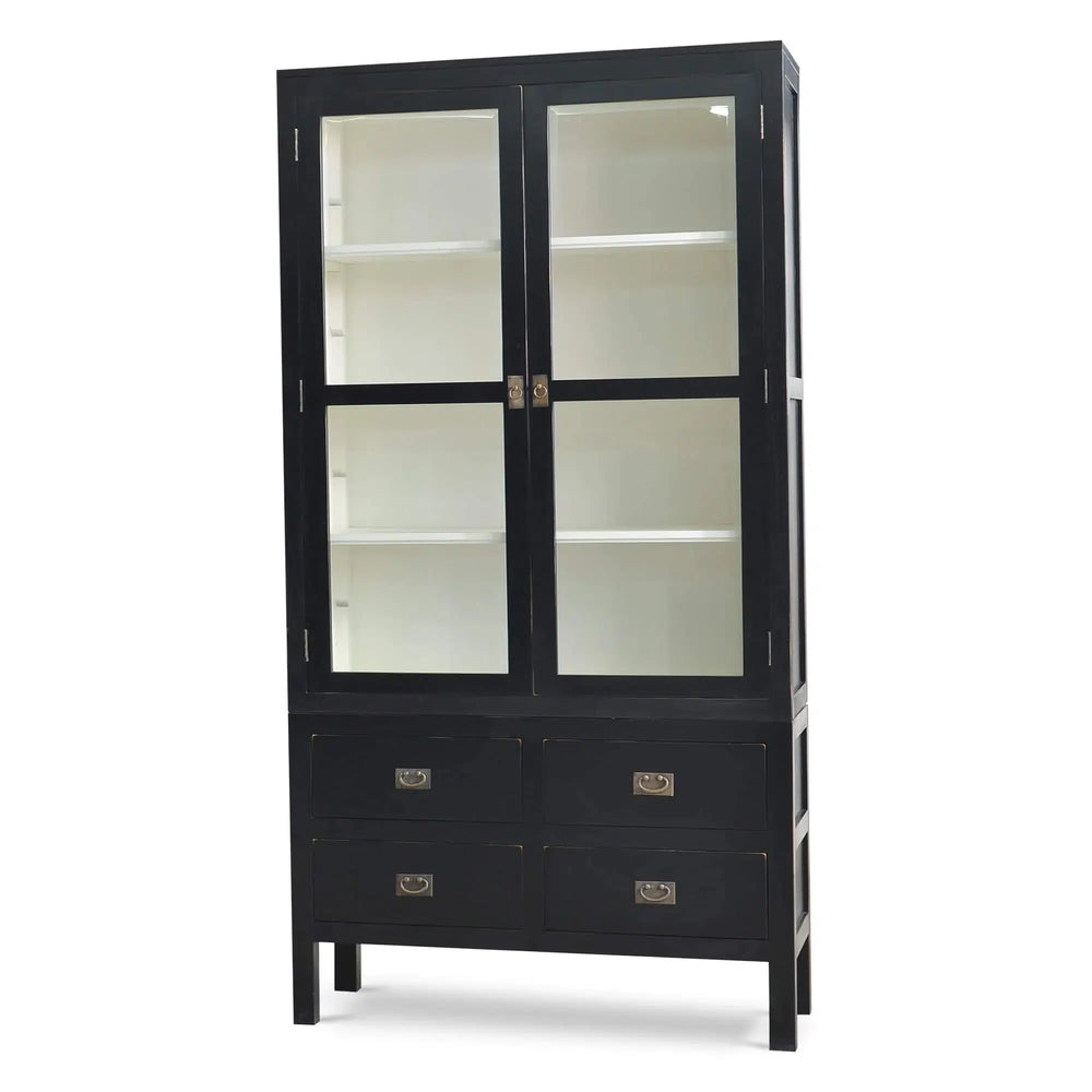 Kagu Tall 2 Door Cabinet-Blue Hand Home