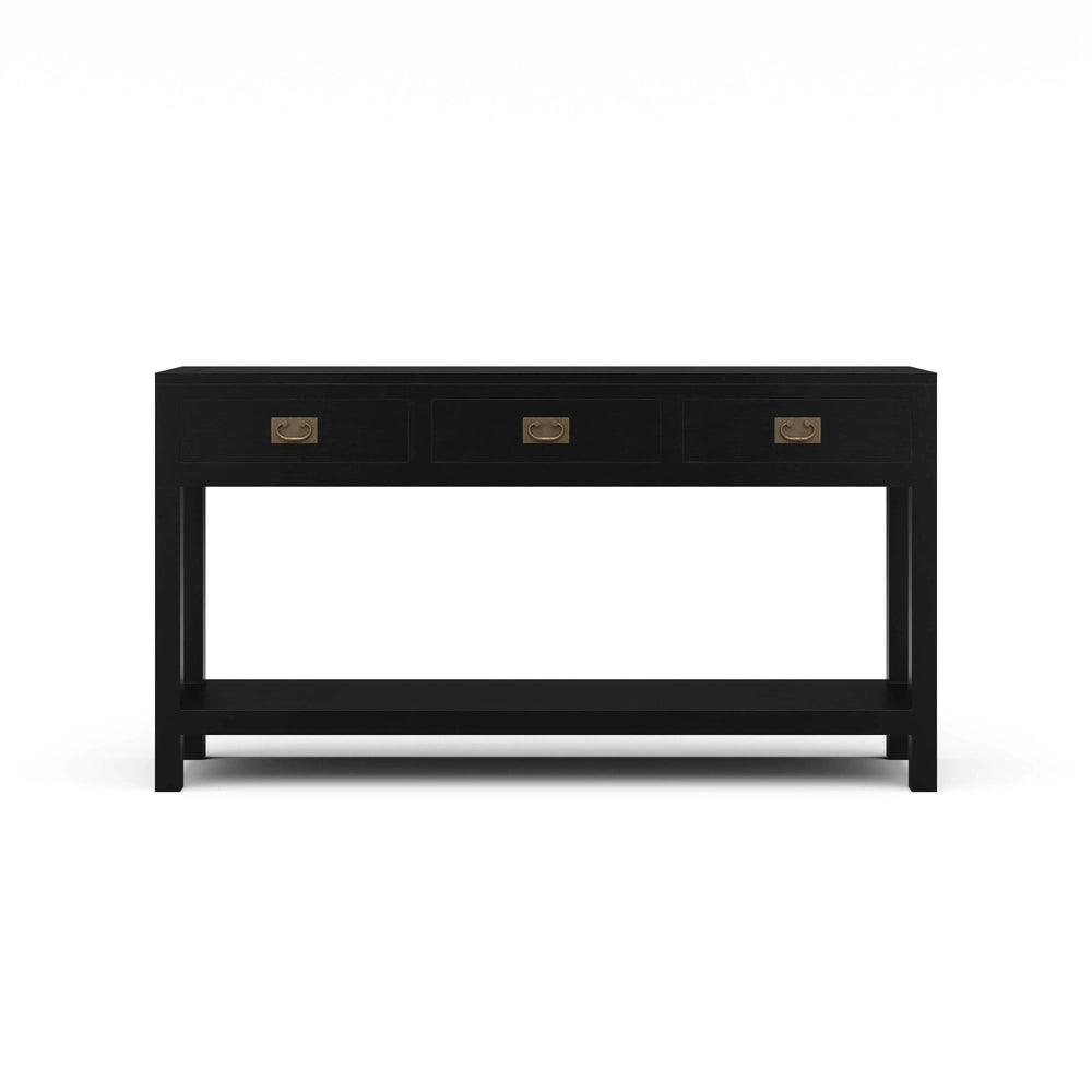 Kagu 3 Drawer Narrow Console-Blue Hand Home