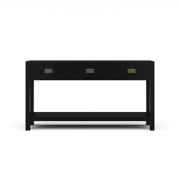Kagu 3 Drawer Narrow Console-Blue Hand Home