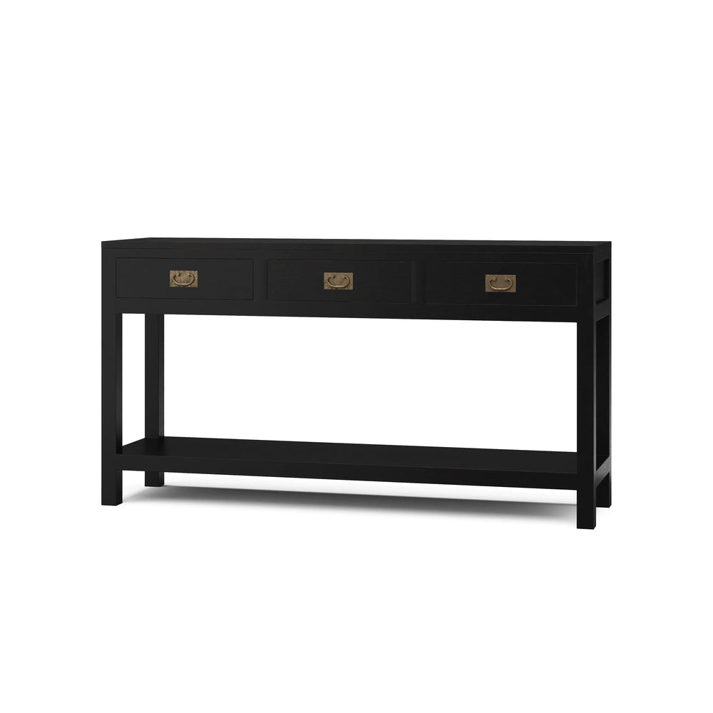 Kagu 3 Drawer Narrow Console-Blue Hand Home