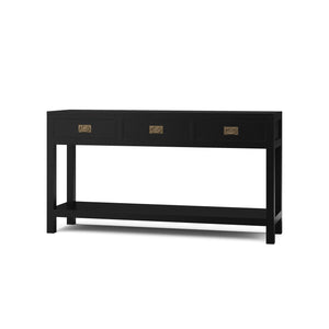 Kagu 3 Drawer Narrow Console-Blue Hand Home