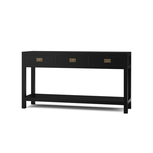 Kagu 3 Drawer Narrow Console-Blue Hand Home