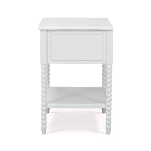 Cholet Bedside Table in Architectural White-Blue Hand Home