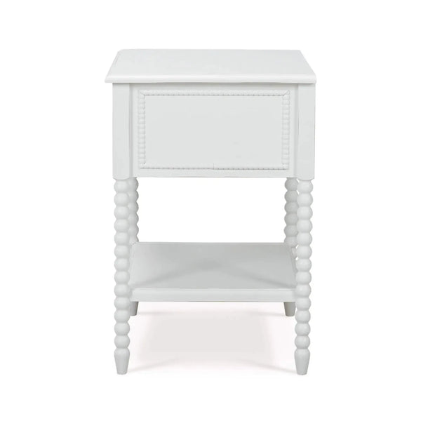 Cholet Bedside Table in Architectural White-Blue Hand Home