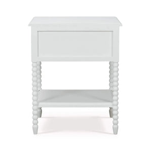 Cholet Bedside Table in Architectural White-Blue Hand Home