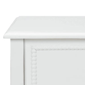 Cholet Bedside Table in Architectural White-Blue Hand Home