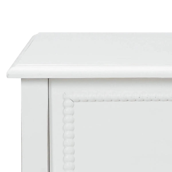 Cholet Bedside Table in Architectural White-Blue Hand Home