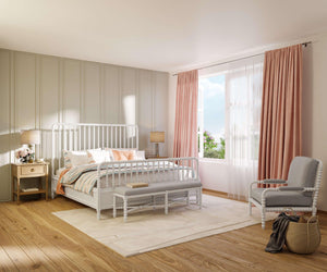 Cholet Bedside In Straw Wash-Blue Hand Home