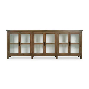 Madrone 6 Door Sideboard In Straw Wash & White Harvest-Blue Hand Home