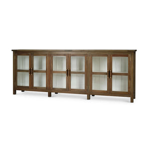 Madrone 6 Door Sideboard In Straw Wash & White Harvest-Blue Hand Home