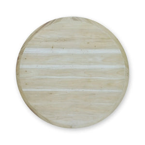 Cohan Round Coffee Table W/ Rattan-Blue Hand Home